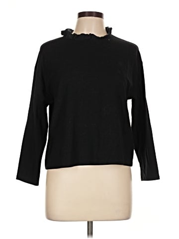 Zara W&B Collection Long Sleeve Top (view 1)