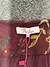 Parker 100% Polyester Floral Brown Purple Cocktail Dress Size XS - photo 7