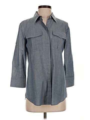 Theory 3/4 Sleeve Button-Down Shirt (view 1)