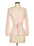 J.Crew 100% Polyester Pink 3/4 Sleeve Blouse Size 2 - photo 1