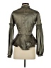 CQ by CQ Metallic Green Long Sleeve Blouse Size S - photo 2