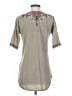 Johnny Was 100% Cotton Gray Short Sleeve Top Size XS - photo 2