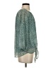 West Kei 100% Polyester Green 3/4 Sleeve Blouse Size S - photo 4