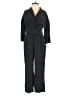 Grana 100% Silk Solid Black Jumpsuit Size XXS - photo 1