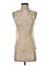 Sparkle & Fade 100% Polyester Ivory Sleeveless Top Size XS - photo 1