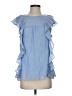 Doe & Rae Blue Sleeveless Blouse Size S - photo 1