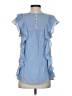 Doe & Rae Blue Sleeveless Blouse Size S - photo 2