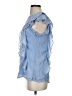 Doe & Rae Blue Sleeveless Blouse Size S - photo 5