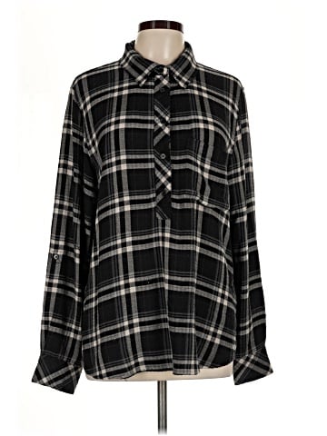 Cosmic Blue Love Long Sleeve Blouse (view 1)
