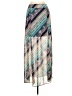 Maurices 100% Polyester Print Teal Casual Skirt Size S - photo 1