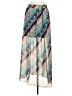 Maurices 100% Polyester Print Teal Casual Skirt Size S - photo 2