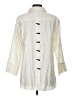 MULTIPLES Ivory 3/4 Sleeve Button-Down Shirt Size M - photo 2