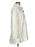 MULTIPLES Ivory 3/4 Sleeve Button-Down Shirt Size M - photo 4