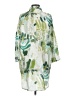 Assorted Brands Print Green 3/4 Sleeve Button-Down Shirt Size S - photo 2