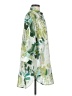 Assorted Brands Print Green 3/4 Sleeve Button-Down Shirt Size S - photo 4