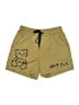 Shein 100% Polyester Graphic Yellow Khaki Shorts Size S - photo 1