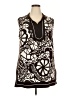 Style&Co 100% Polyester Brown Sleeveless Blouse Size 2X - photo 1