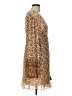 Let Me Be Print Tan Cocktail Dress Size L - photo 4