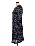 ECI 100% Polyester Argyle Black Blue Casual Dress Size 12 - photo 5