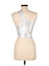 Princess Polly Silver Sleeveless Top Size 12 - photo 2