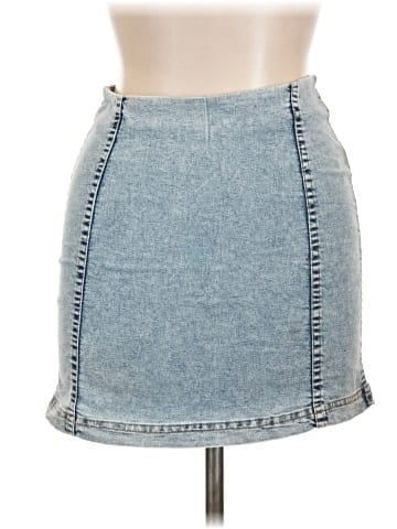 Mustard Seed Denim Skirt (view 1)