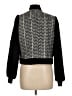 7 For All Mankind 100% Polyester Chevron-herringbone Black Jacket Size M (estimated) - photo 2