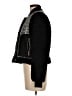 7 For All Mankind 100% Polyester Chevron-herringbone Black Jacket Size M (estimated) - photo 5