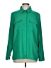 1901 100% Polyester Solid Green Long Sleeve Blouse Size L - photo 1
