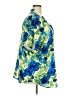 Teddi 100% Rayon Tropical Blue Short Sleeve Blouse Size 3X - photo 4
