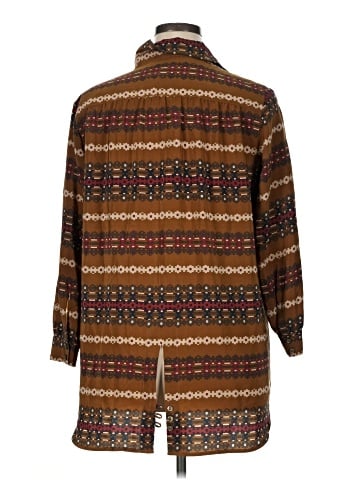 Pendleton 3/4 Sleeve Silk Top (view 2)