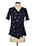 Bossini 100% Modal Blue Short Sleeve Blouse Size S - photo 1
