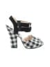 Prada Checkered-gingham Black White Sandals Size EU 37 - photo 1