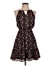Blue Rain 100% Polyester Floral Black Casual Dress Size XS - photo 1