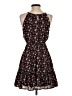Blue Rain 100% Polyester Floral Black Casual Dress Size XS - photo 2