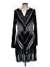 Hale Bob Print Black Casual Dress Size L - photo 1
