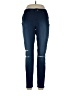 Hue Solid Blue Jeans Size L - photo 1