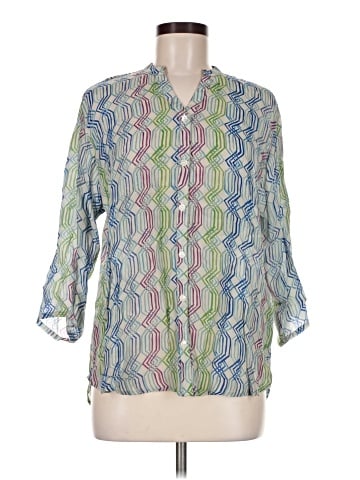 AP.NY 3/4 Sleeve Button-Down Shirt (view 1)
