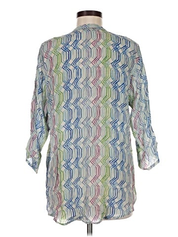 AP.NY 3/4 Sleeve Button-Down Shirt (view 2)