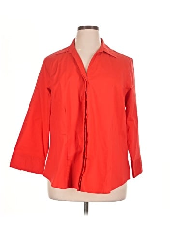Riders by Lee 3/4 Sleeve Button-Down Shirt (view 1)