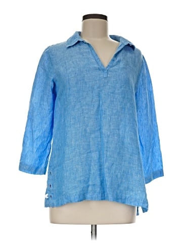 Tahari 3/4 Sleeve Button-Down Shirt (view 1)