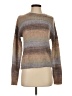 Something Navy Metallic Brown Pullover Sweater Size S - photo 1