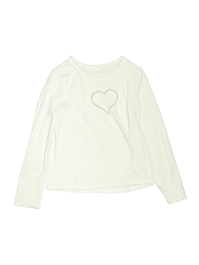 Pre-owned Btween Kids' Long Sleeve T-shirt In Ivory