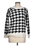 Lou & Grey 100% Nylon Houndstooth White Pullover Sweater Size L - photo 1
