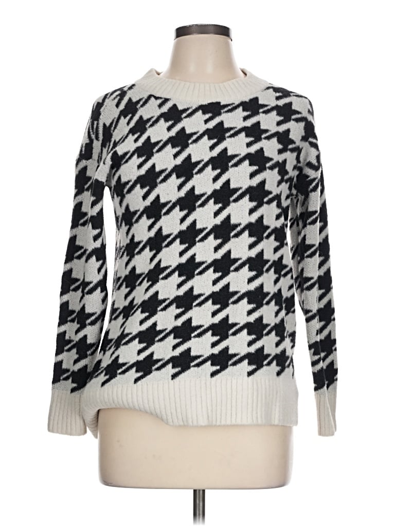 Pre-owned Lou & Grey Pullover Sweater In White
