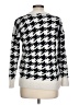 Lou & Grey 100% Nylon Houndstooth White Pullover Sweater Size L - photo 2