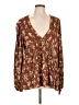 Torrid Brown Long Sleeve Blouse Size Lg Plus (0) - photo 1