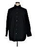 J. McLaughlin Solid Black Long Sleeve Button-Down Shirt Size XL - photo 1