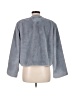 H&M 100% Polyester Gray Faux Fur Jacket Size M - photo 2