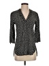 Dynamite 100% Viscose Polka Dots Black 3/4 Sleeve Blouse Size XS - photo 1