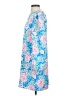 Lilly Pulitzer 100% Polyester Floral Blue Casual Dress Size 2 - photo 5